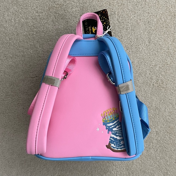 Loungefly Sleeping Beauty Fairy Godmothers Make it Pink / Blue Mini Backpack - Picture 6 of 16